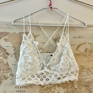 Free People White Bralette